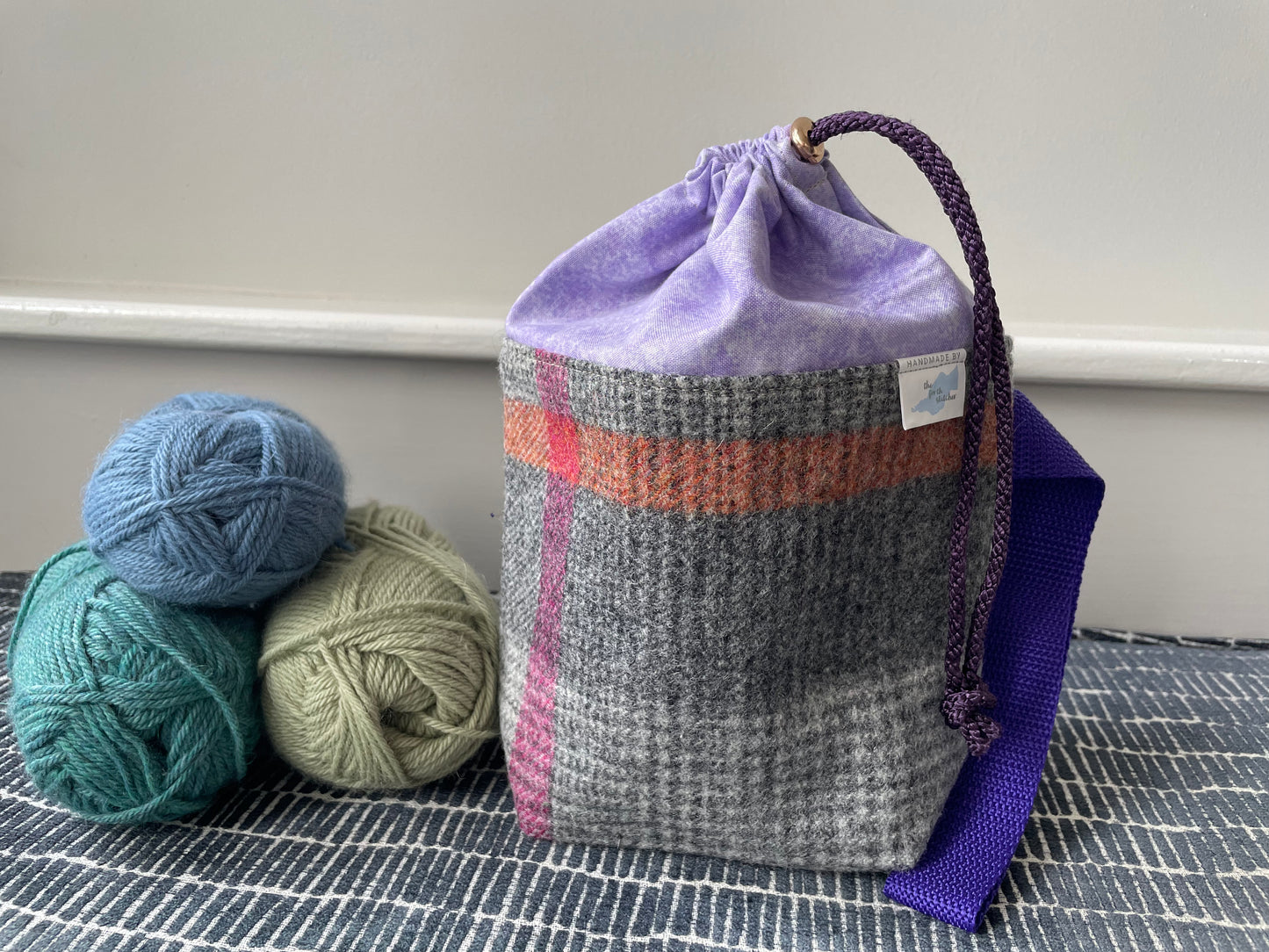 Woollen Sock knitting bag