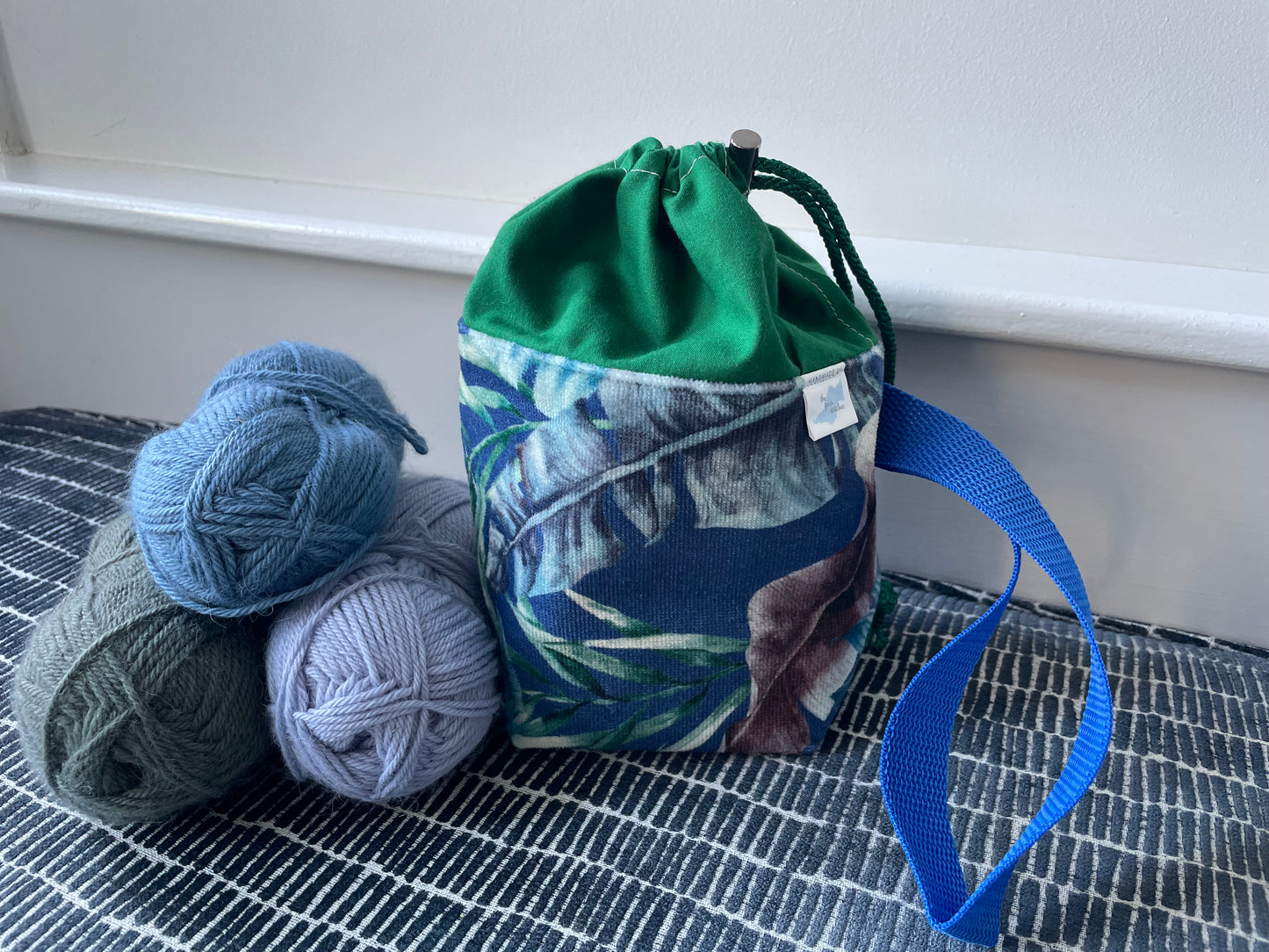 Sock knitting bag