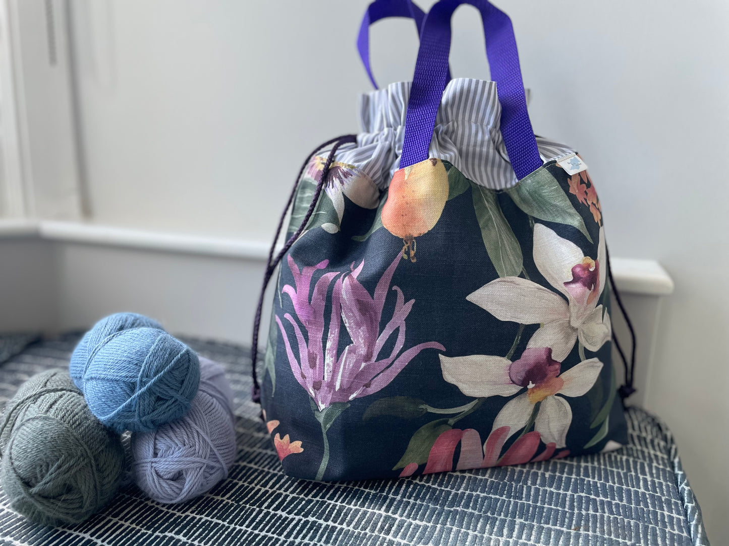 Large Drawstring Project Bag