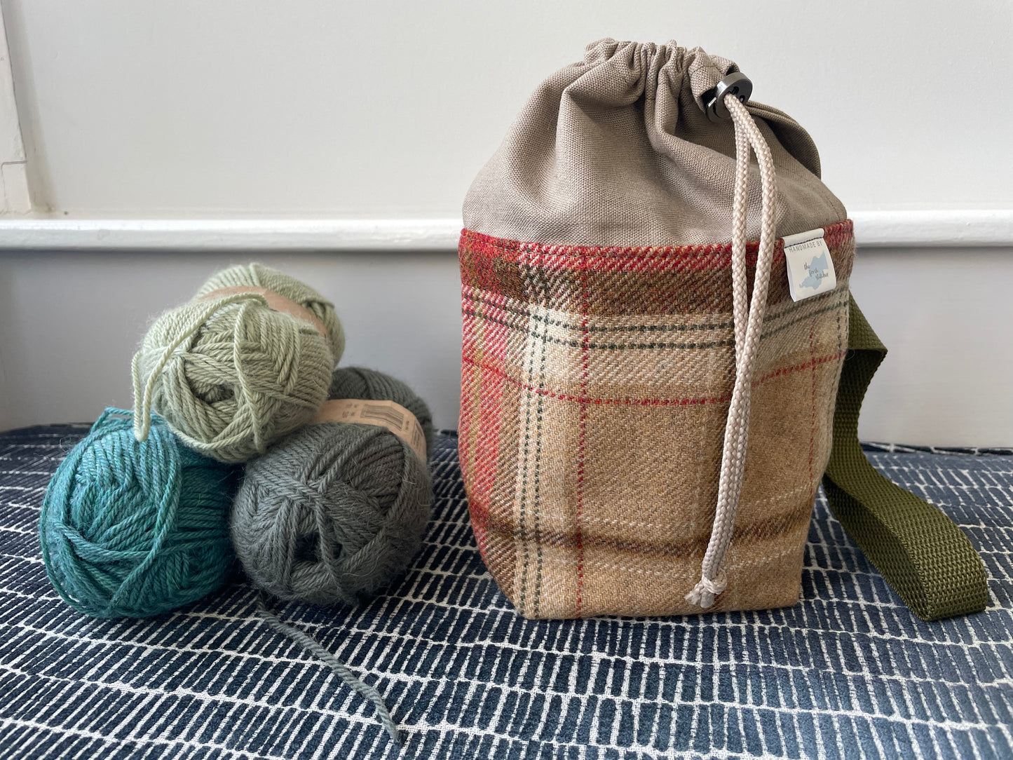 Woollen Sock knitting bag