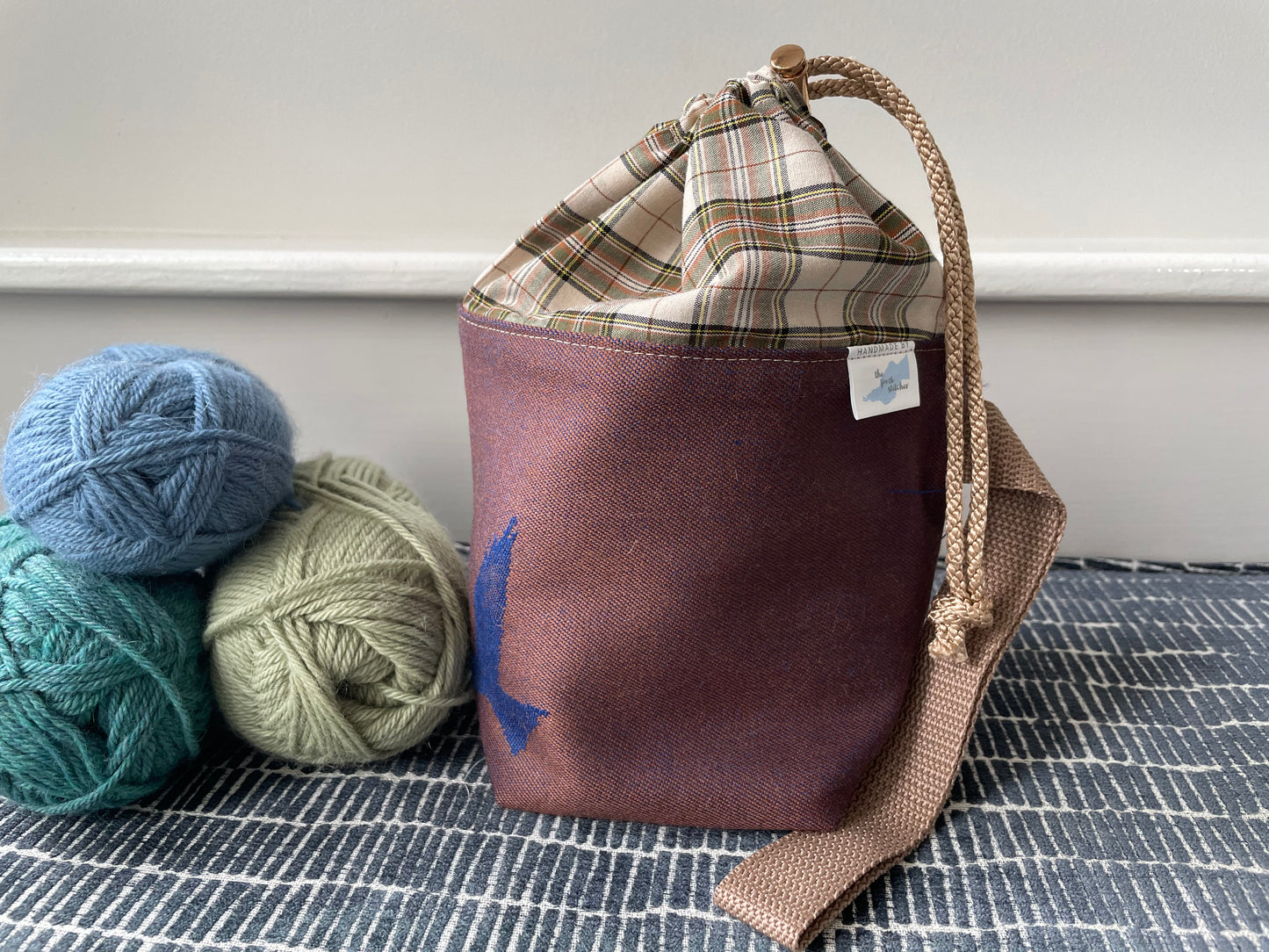 Woollen Sock knitting bag