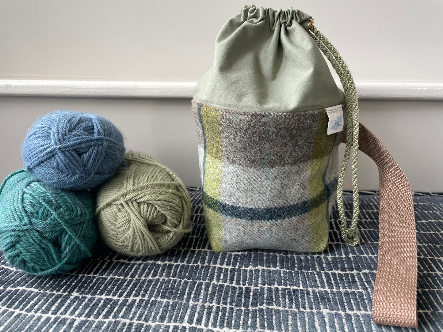 Woollen Sock knitting bag