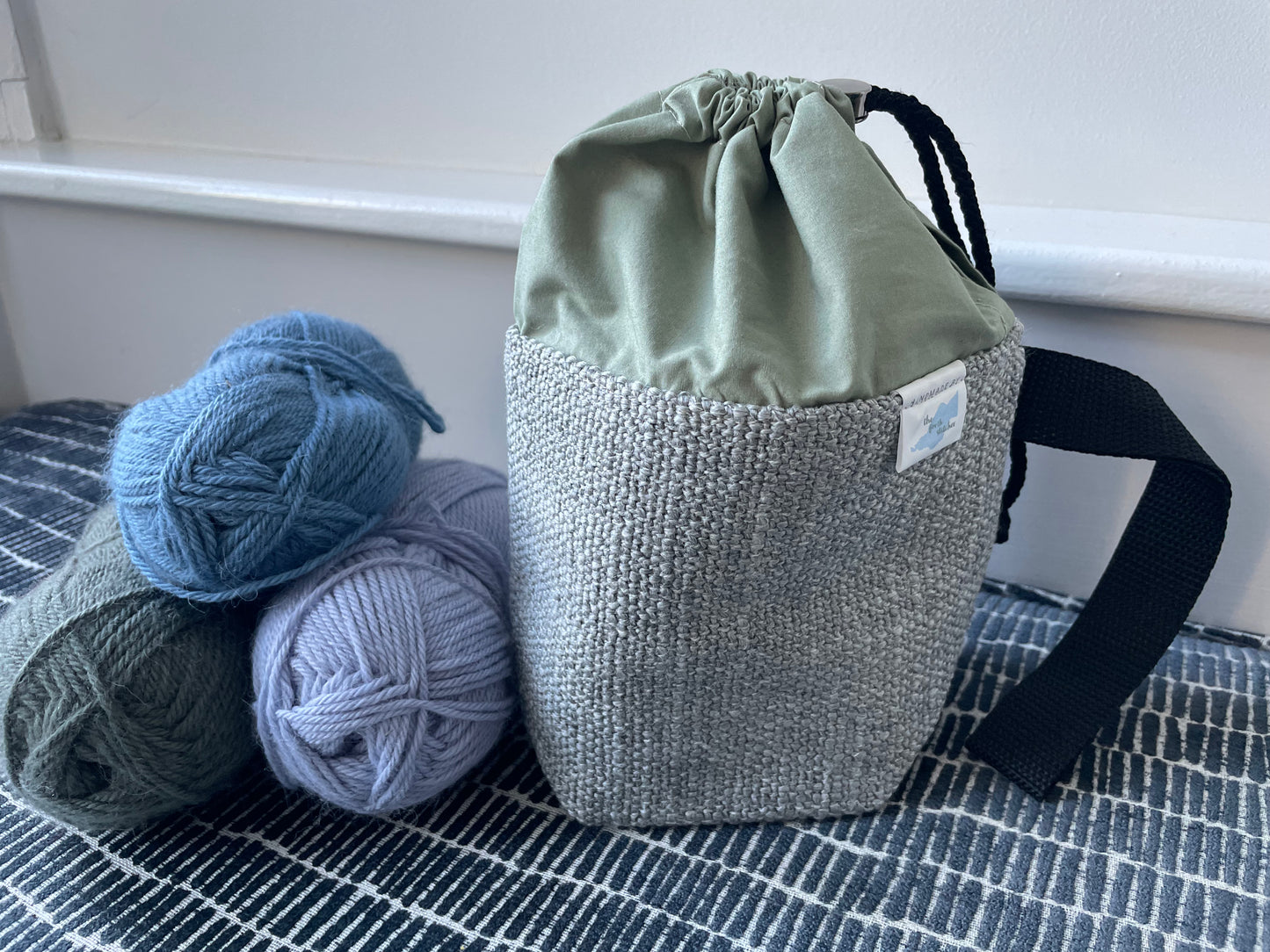 Sock knitting bag