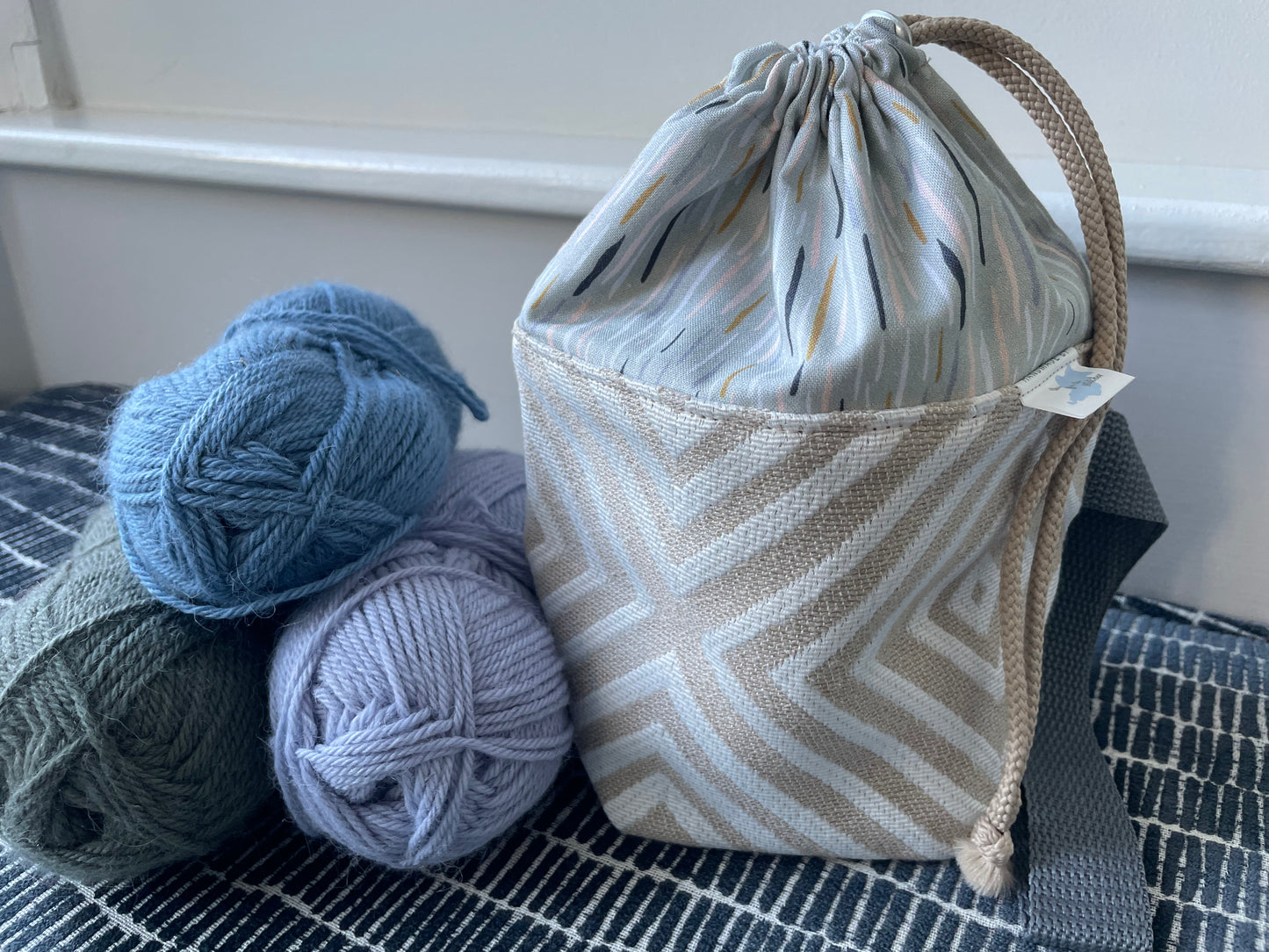 Sock knitting bag