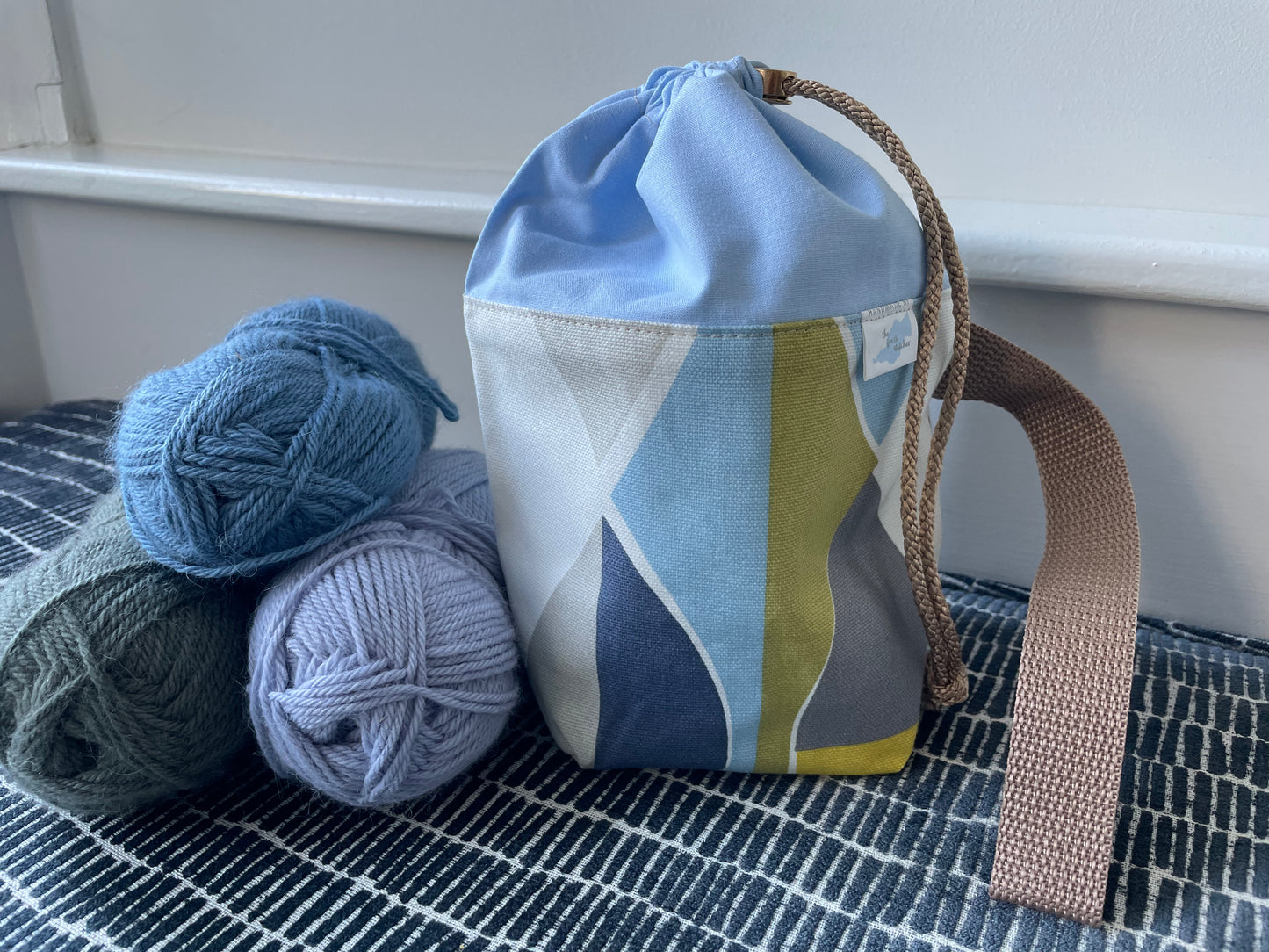 Sock knitting bag