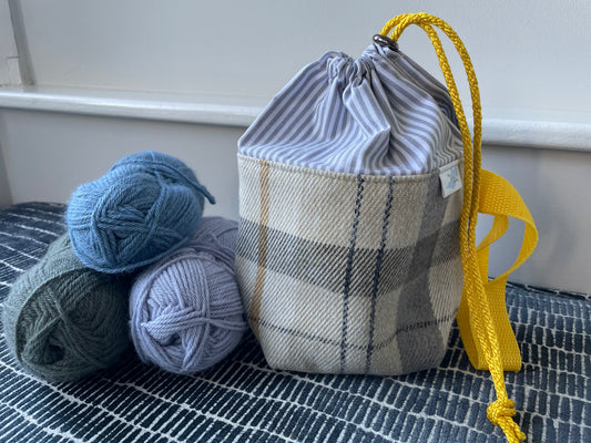Sock knitting bag