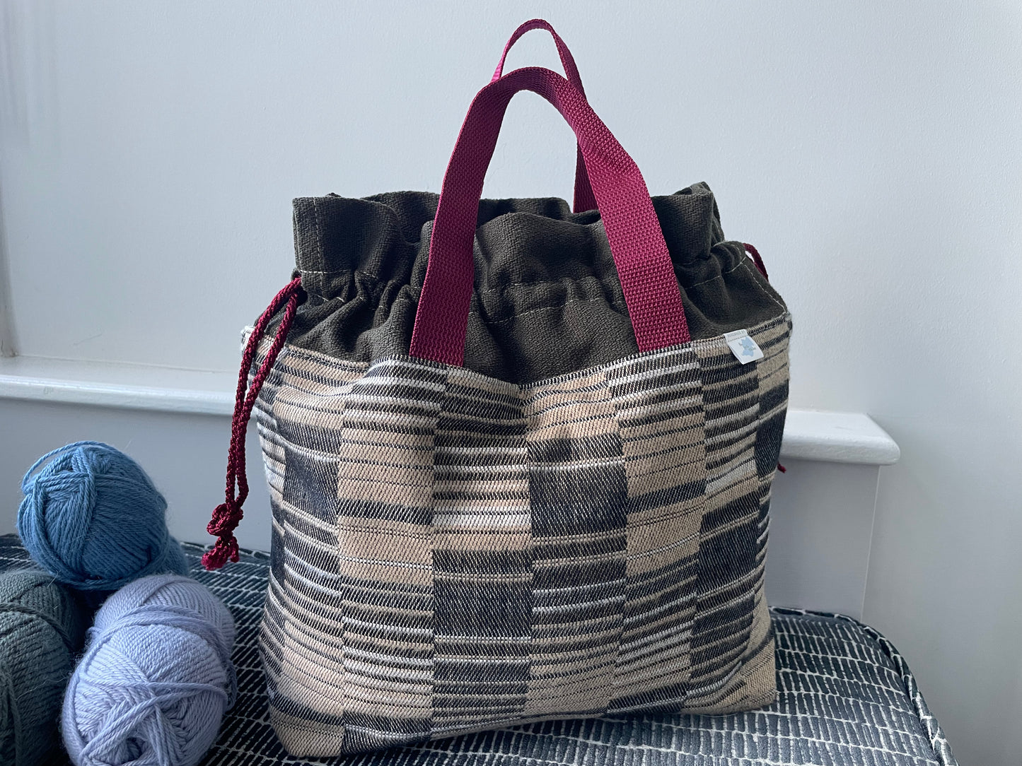 Large Drawstring Project Bag